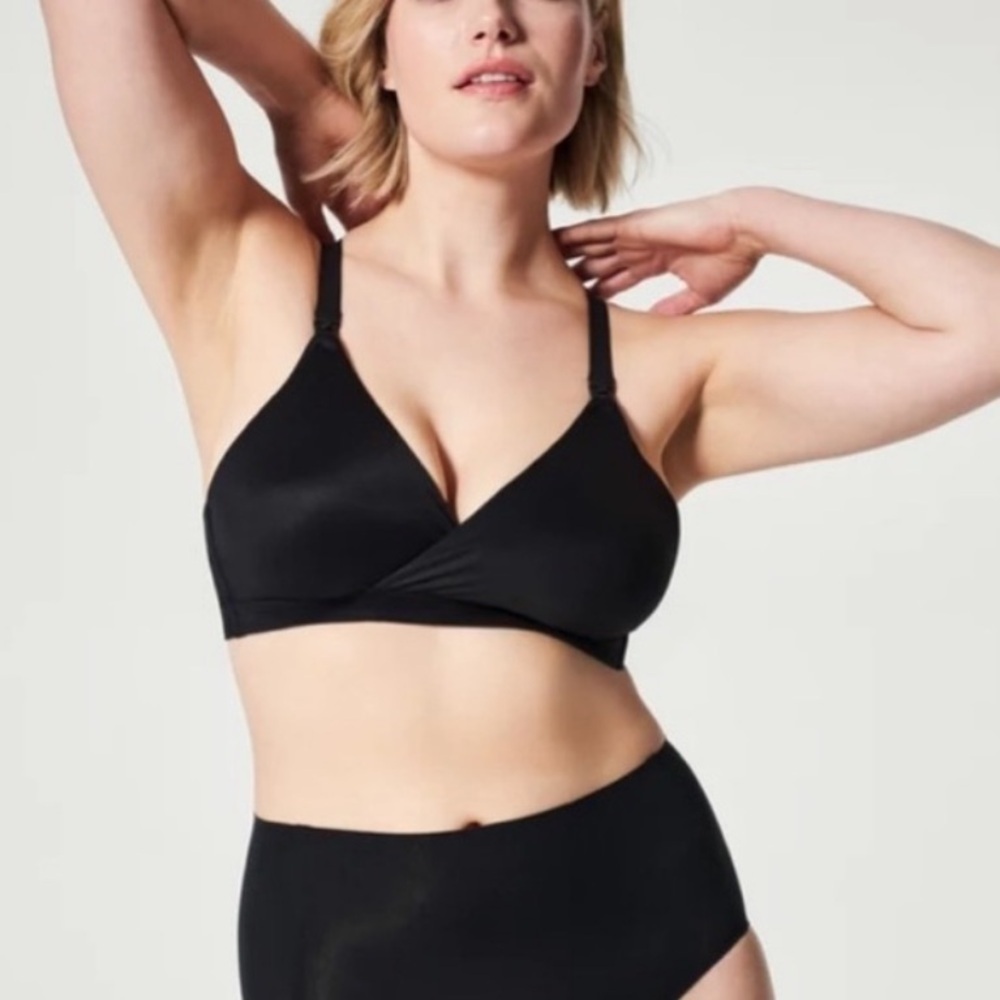 Spanx Bra-llelujah Mama Nursing Bra Very Black Size Small